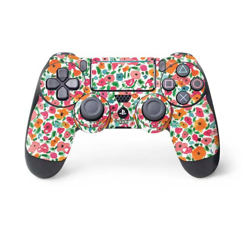 Bouffants and Broken Hearts Watercolor Floral PlayStation PS4 Skins